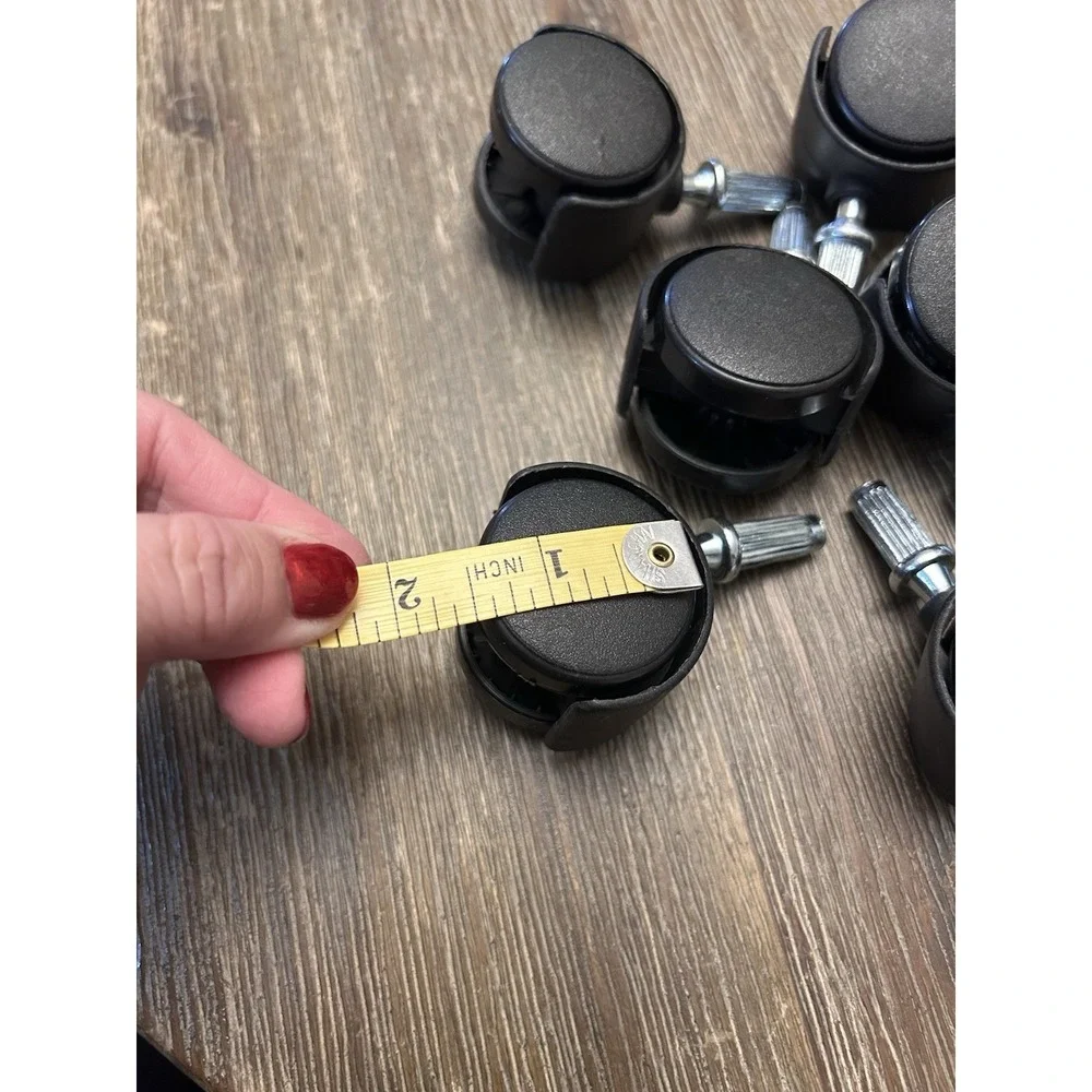 Desk Chair Heavy Duty Carpet Casters | Twin Wheel Rollers | Set of 8 Replacement